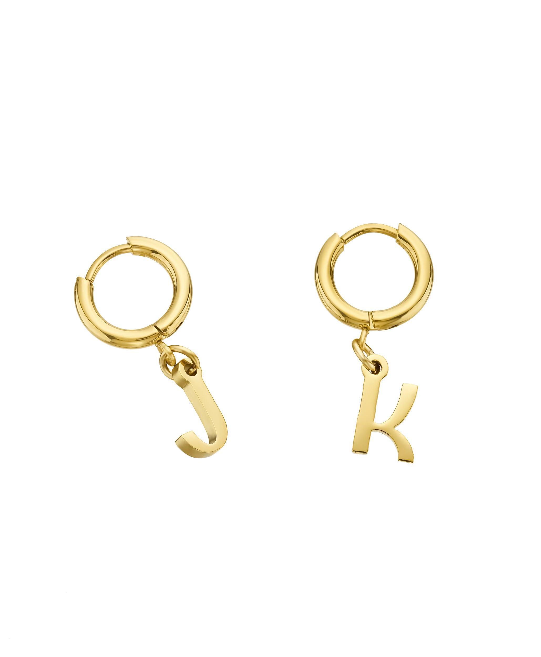 Signature Letter Hoops 18ct Gold Vermeil - Larsson & Jennings | Official Store
