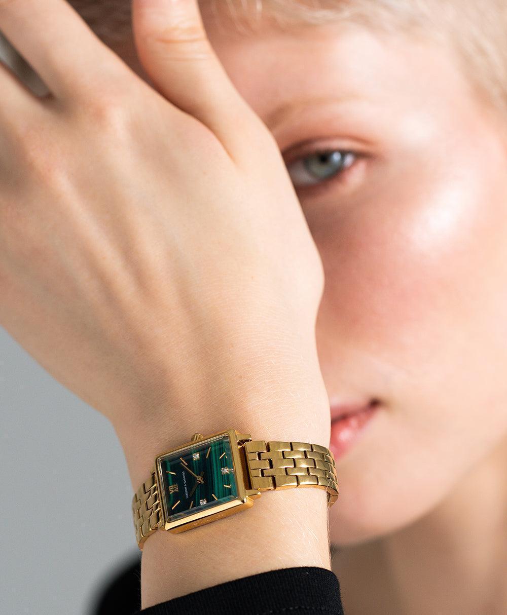 Boyfriend Mini Elevate Gold Green 31mm - Larsson & Jennings | Official Store