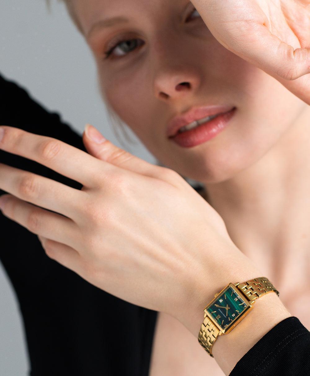 Boyfriend Mini Elevate Gold Green 31mm - Larsson & Jennings | Official Store