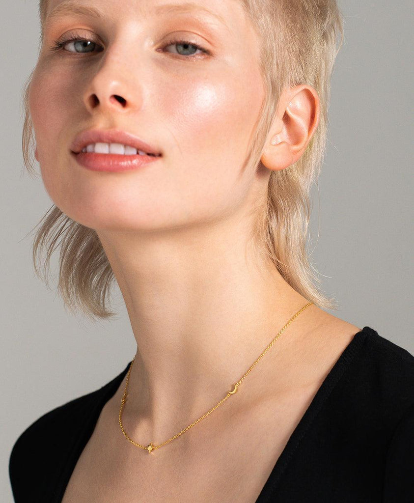 Elise Necklace 18ct Gold Plated - Larsson & Jennings | Official Store