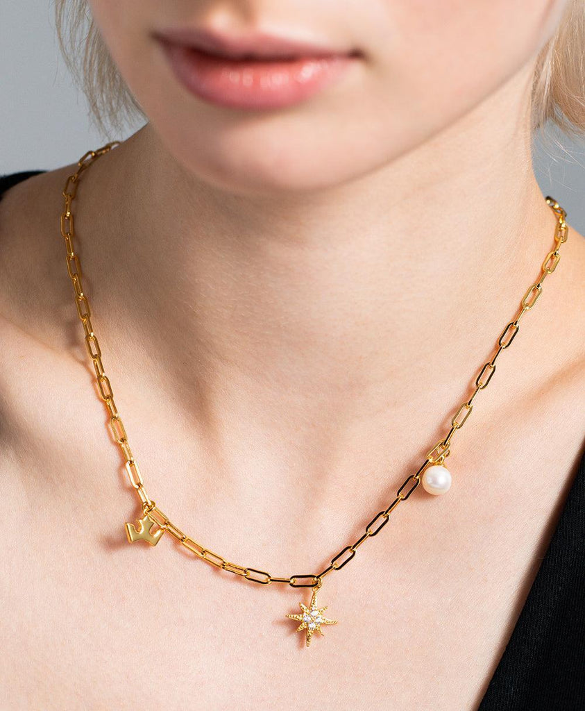 Mille Necklace 18ct Gold Plated - Larsson & Jennings | Official Store