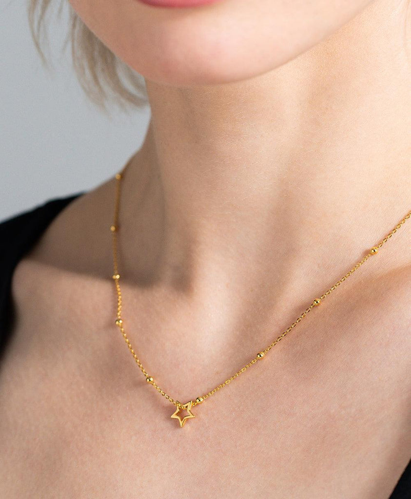 Eva Necklace 18ct Gold Plated - Larsson & Jennings | Official Store