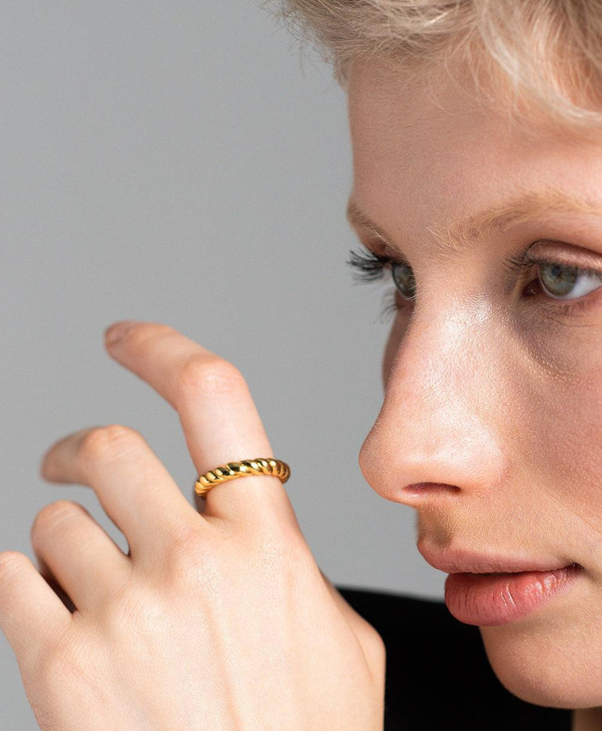 Ida Ring 18ct Gold Plated - Larsson & Jennings | Official Store