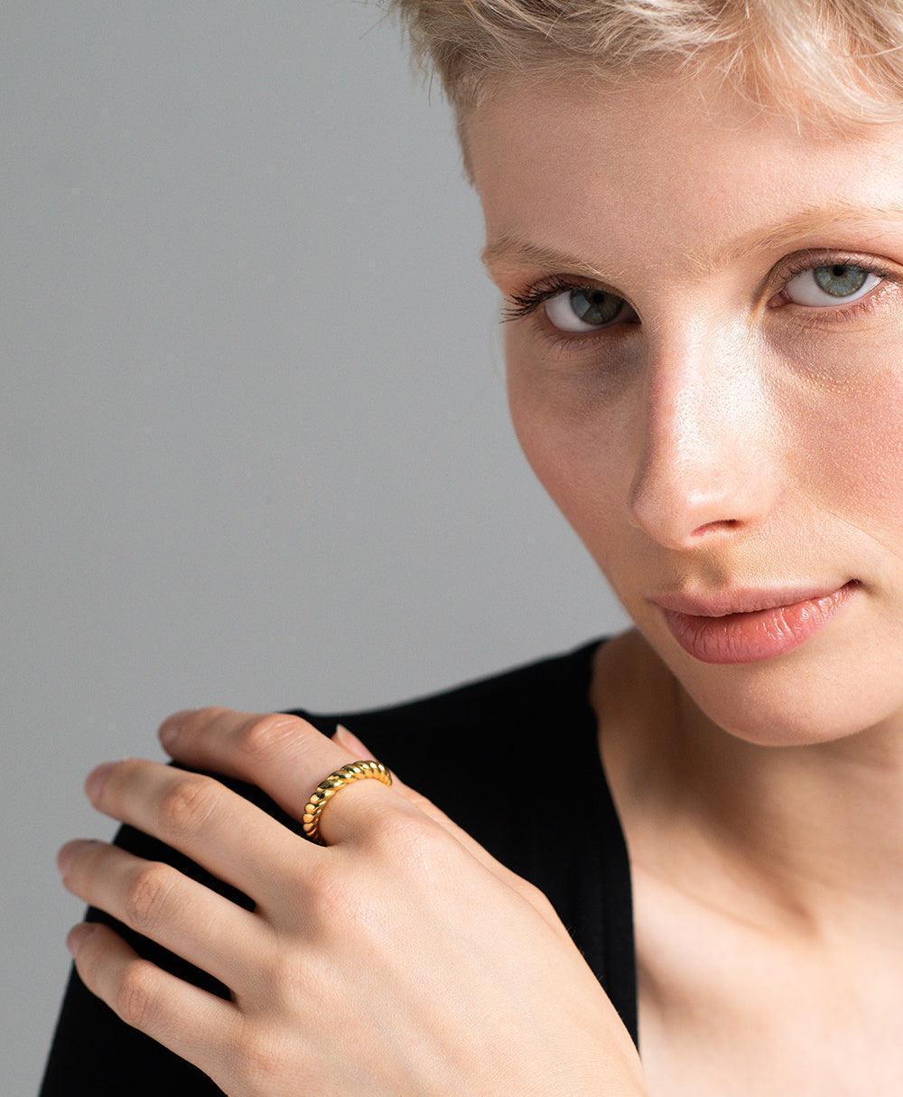 Ida Ring 18ct Gold Plated - Larsson & Jennings | Official Store