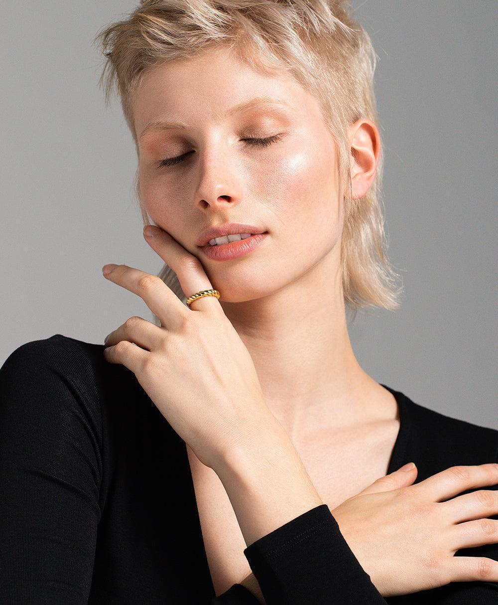 Ida Ring 18ct Gold Plated - Larsson & Jennings | Official Store