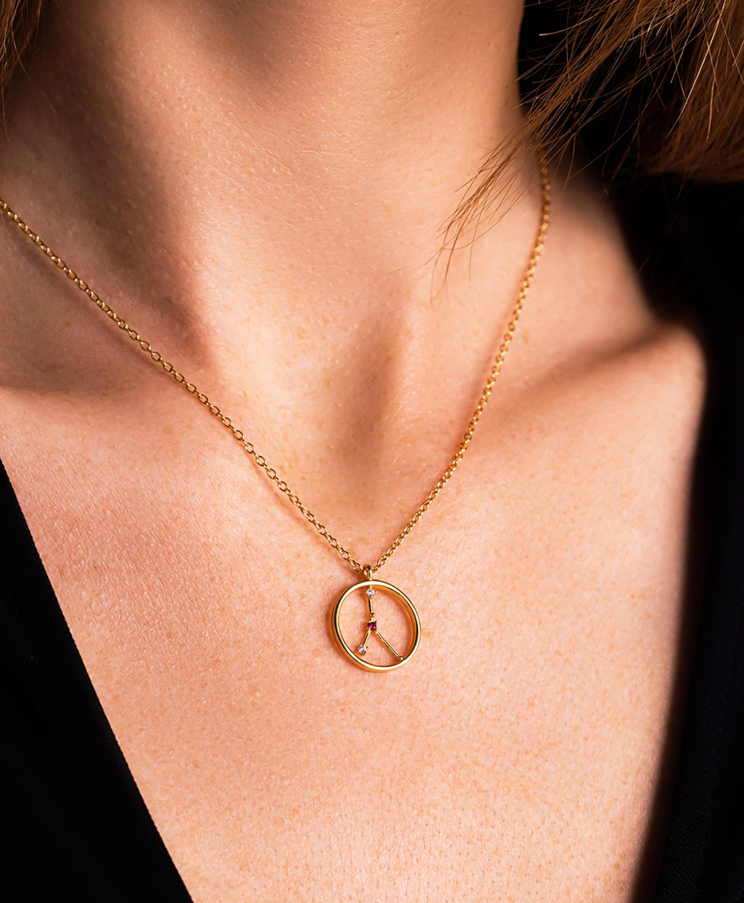 Zodiac Necklace Cancer 18ct Gold Plated - Larsson & Jennings | Official Store