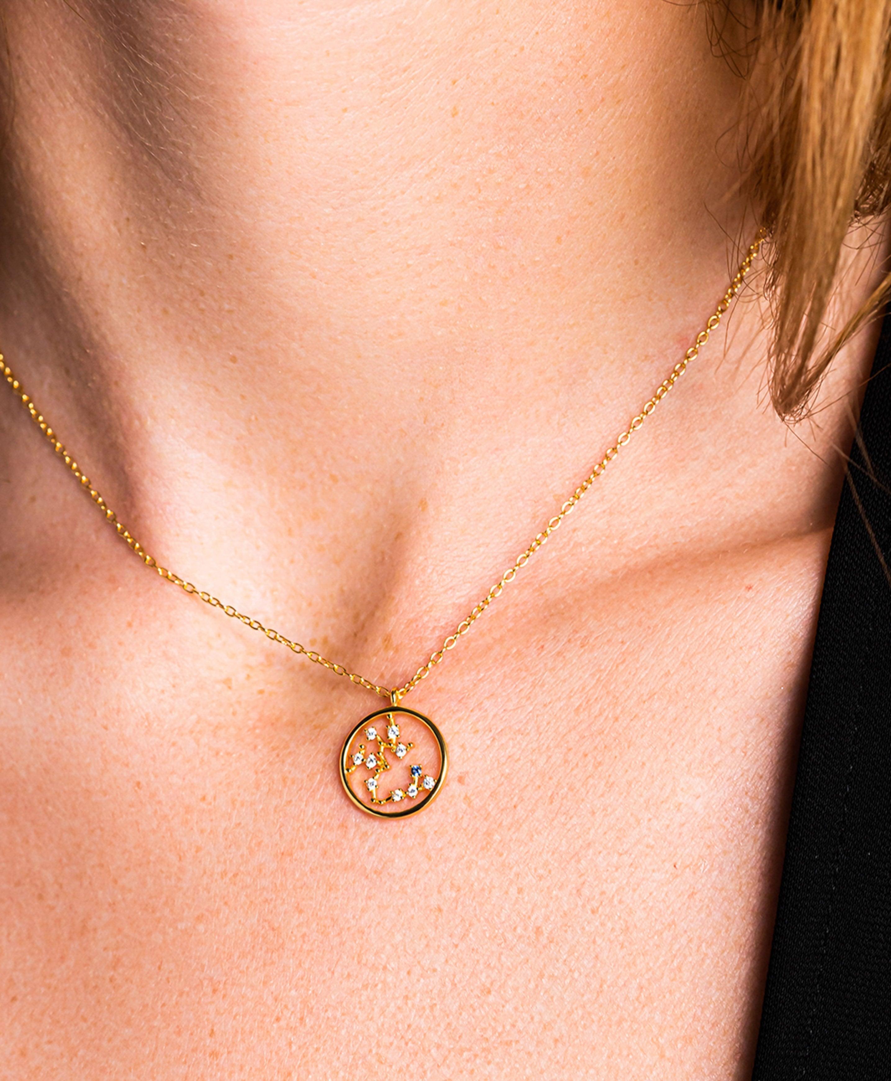 Zodiac Necklace Sagittarius 18ct Gold Plated - Larsson & Jennings | Official Store