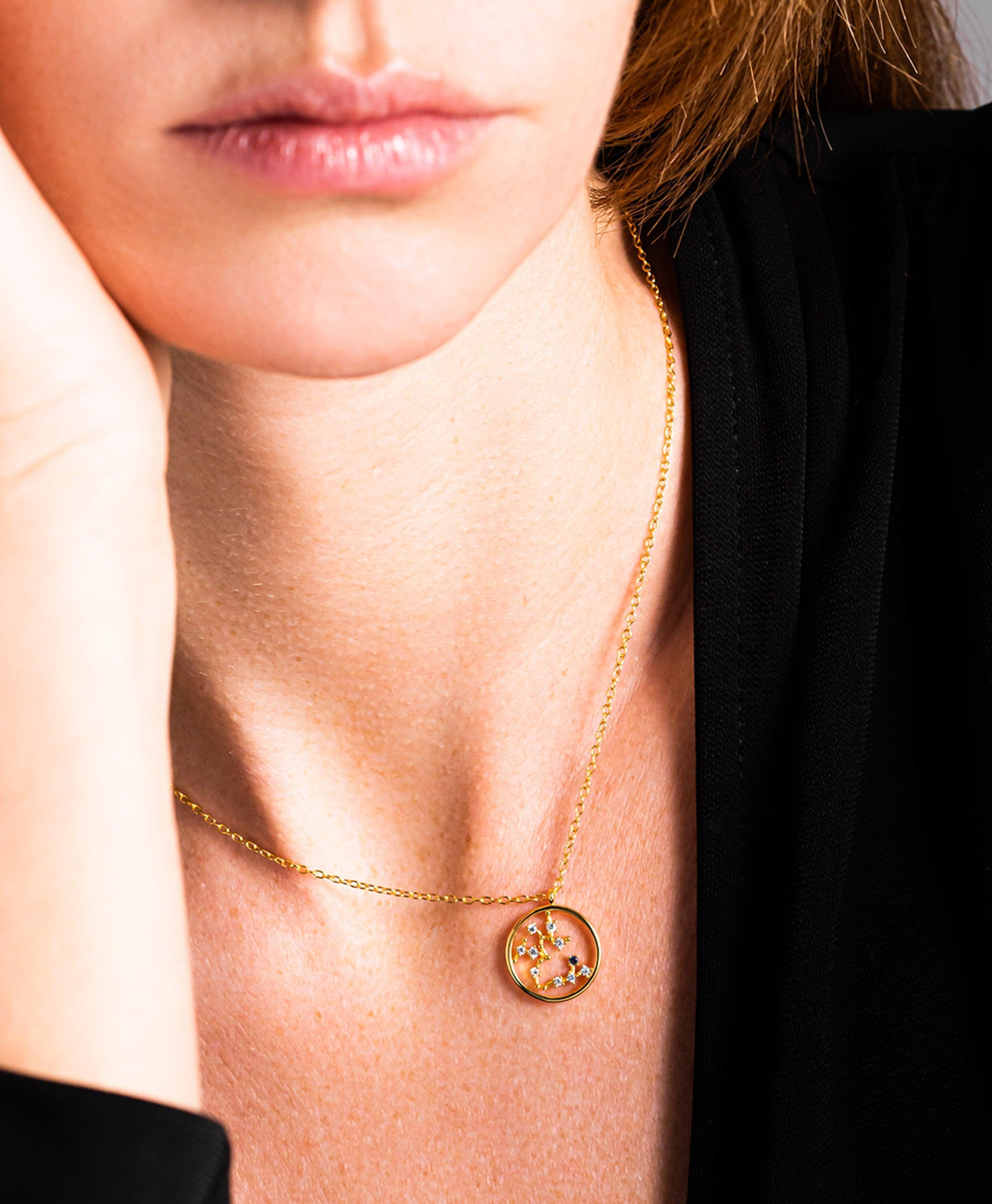 Zodiac Necklace Sagittarius 18ct Gold Plated - Larsson & Jennings | Official Store