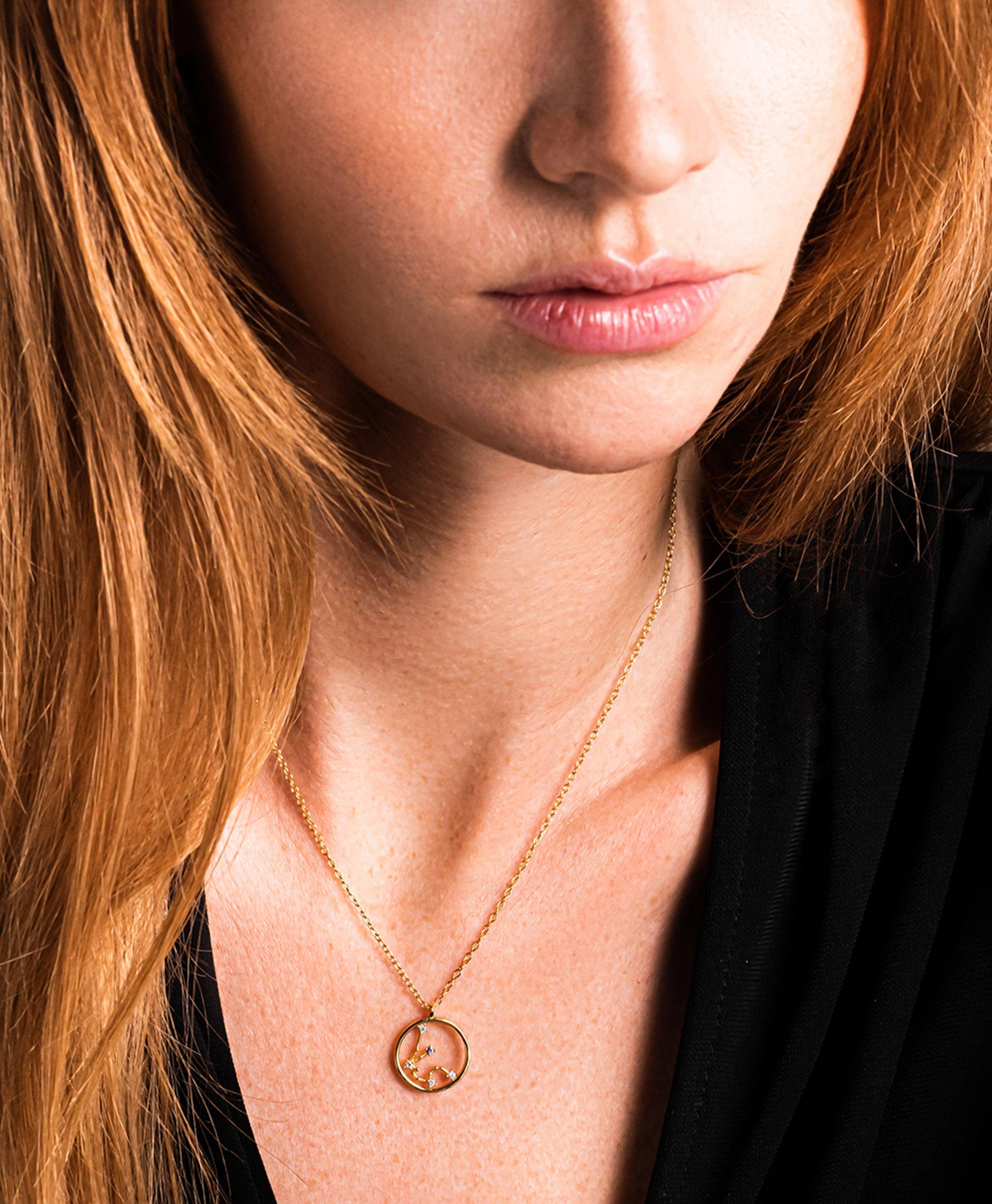 Zodiac Necklace Aquarius 18ct Gold Plated - Larsson & Jennings | Official Store