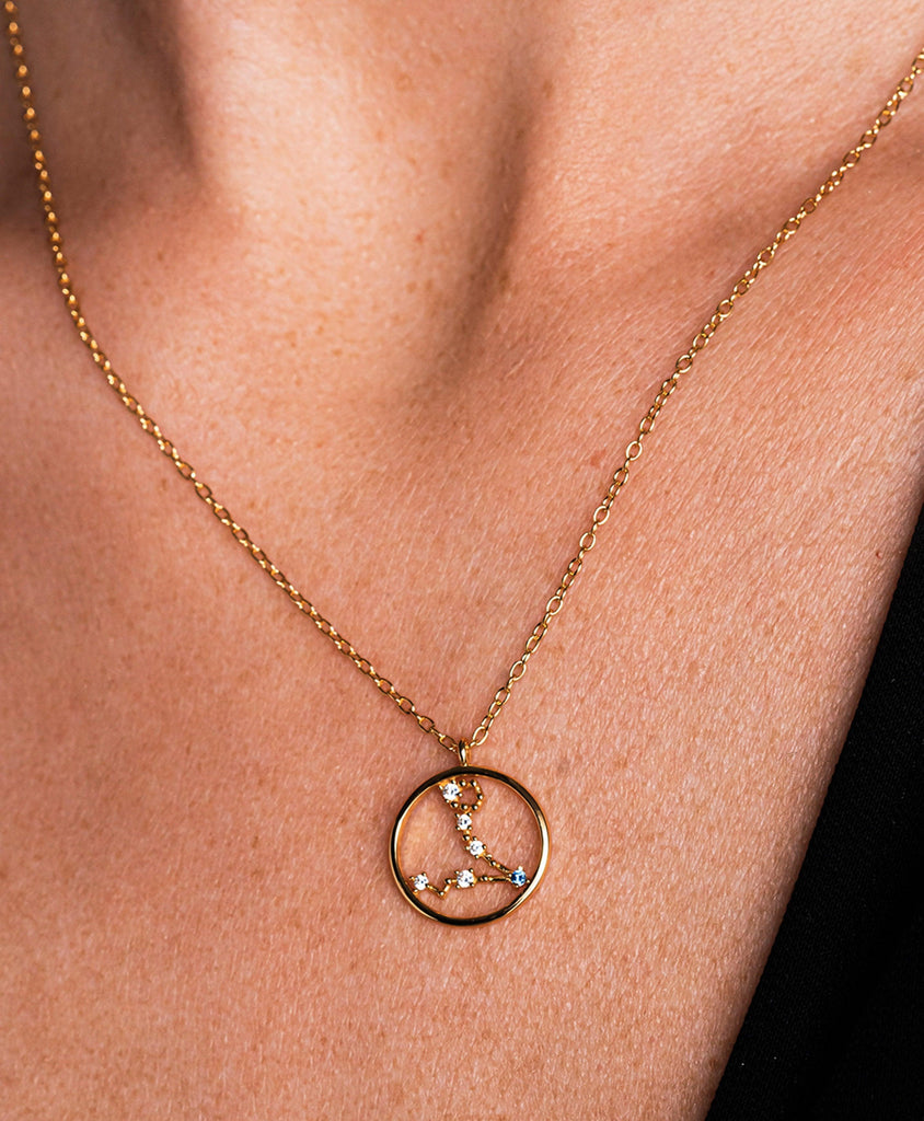 Zodiac Necklace Pisces 18ct Gold Plated - Larsson & Jennings | Official Store