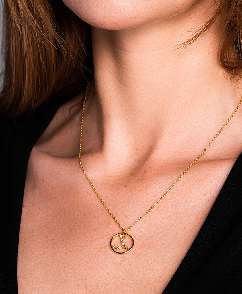 Zodiac Necklace Pisces 18ct Gold Plated - Larsson & Jennings | Official Store