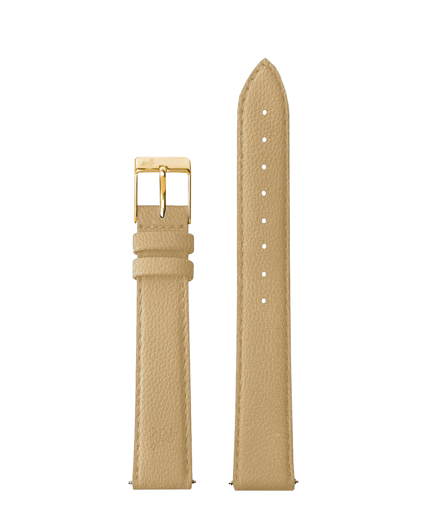 20mm Beige Strap with Gold Buckle - Larsson & Jennings | Official Store