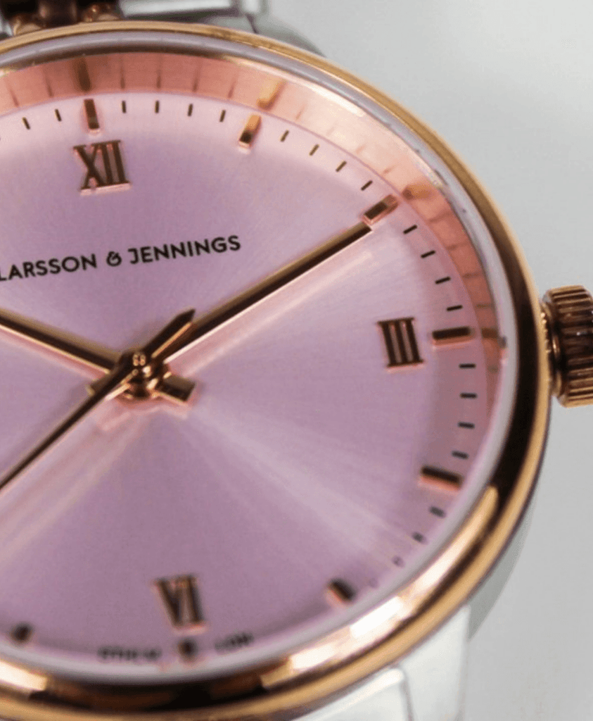 Vivid Link 30mm Rose Gold Pink - Larsson & Jennings | Official Store