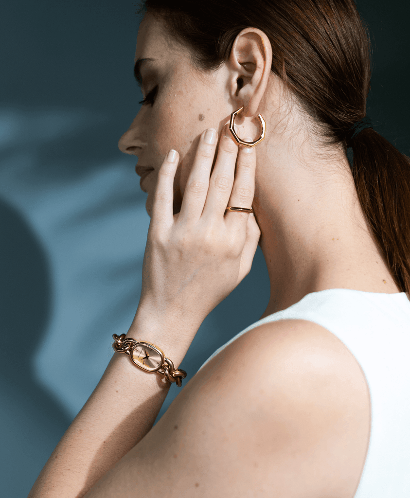 Moa Hoop Earrings 18ct Gold Plate - Larsson & Jennings | Official Store