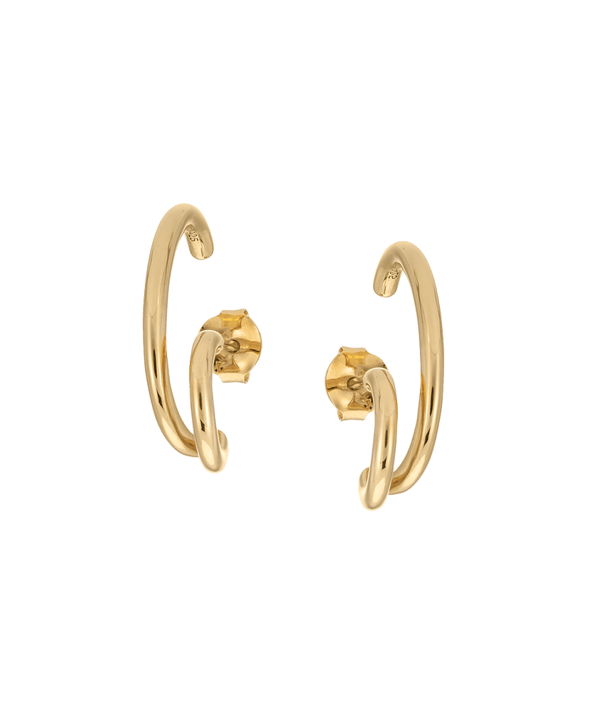 Liv Earrings 18ct Gold Plate - Larsson & Jennings | Official Store