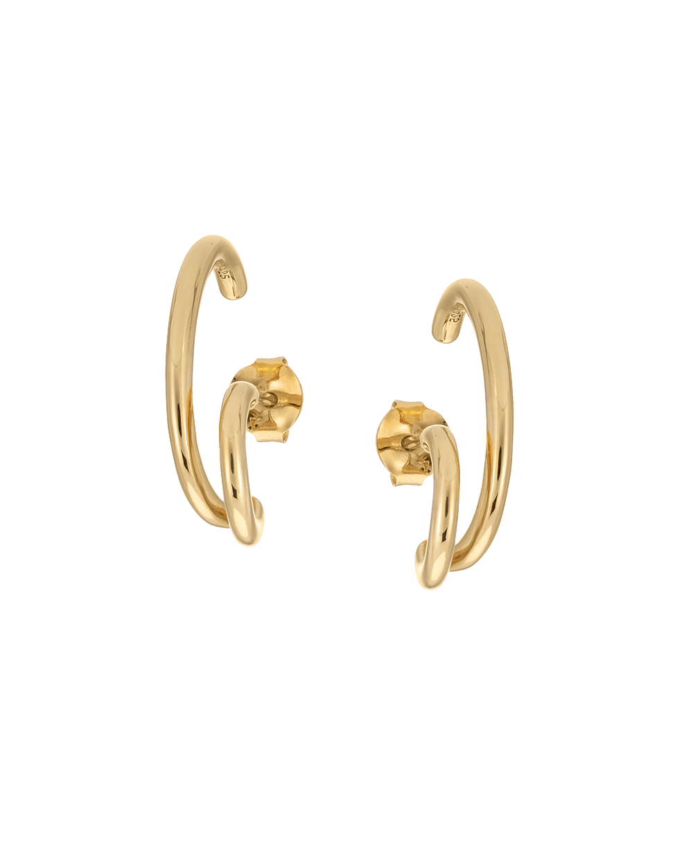Liv Earrings 18ct Gold Plate