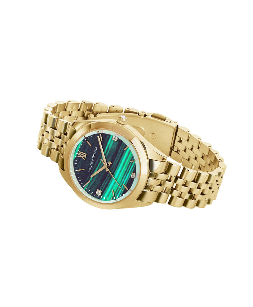 Vivid Elevate Gold Green 32mm - Larsson & Jennings | Official Store