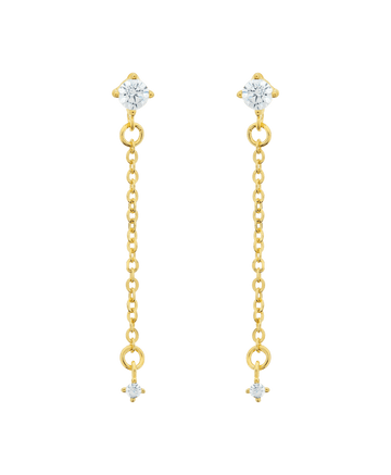 Rosa Earring White 18ct Gold Plated - Larsson & Jennings | Official Store