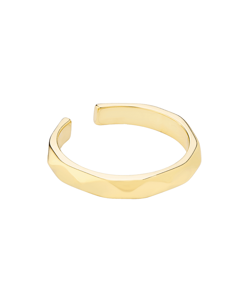 Lene Hex Ring 18ct Gold Plate - Larsson & Jennings | Official Store