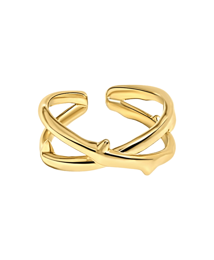 Fauna Ring 18ct Gold Plated - Larsson & Jennings | Official Store