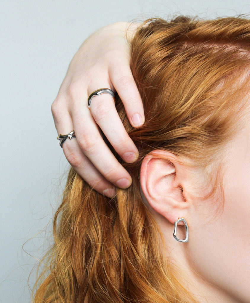Aura Earrings Silver - Larsson & Jennings | Official Store