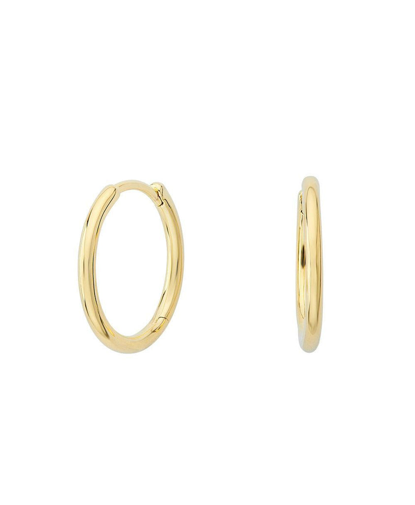 Aya Big Creole 18ct Gold Plated - Larsson & Jennings | Official Store