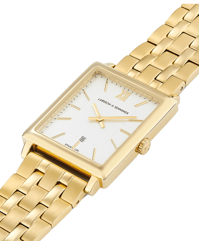 Boyfriend Classic Gold White 40mm - Larsson & Jennings | Official Store