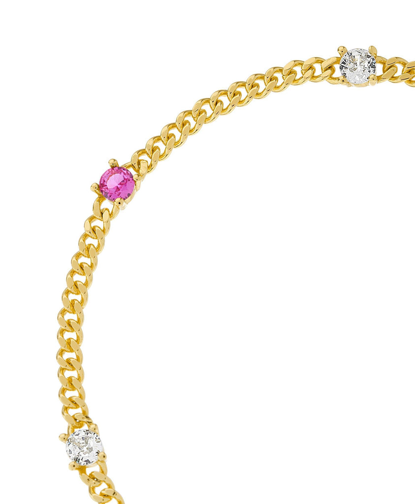 Birthstone Bracelet October 18ct Gold Plated - Larsson & Jennings | Official Store