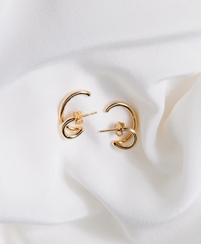 Liv Earrings 18ct Gold Plate - Larsson & Jennings | Official Store