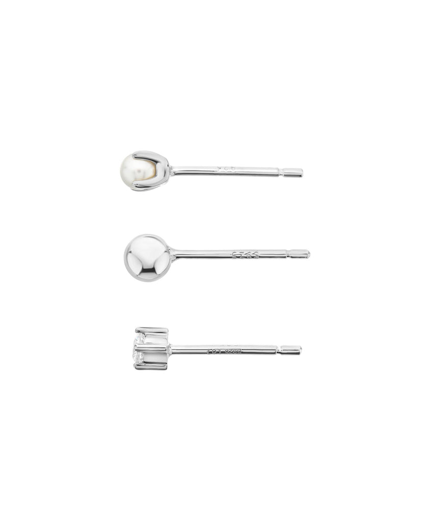 Vision Studs Set Silver Plated - Larsson & Jennings | Official Store