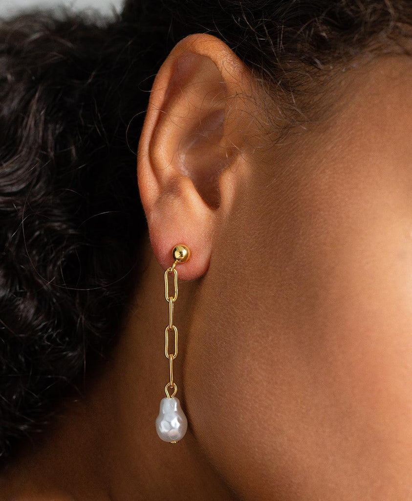 Iben Earring 18ct Gold Plated - Larsson & Jennings | Official Store