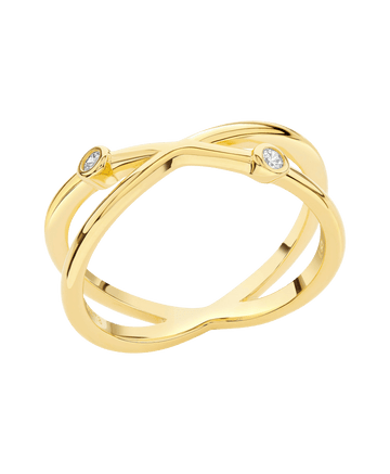 Isla Ring White 18ct Gold Plated - Larsson & Jennings | Official Store