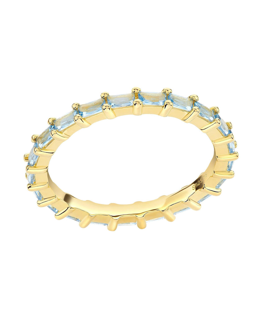 Lilja Ring Blue 18ct Gold Plated - Larsson & Jennings | Official Store