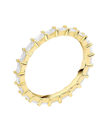 Lilja Ring White 18ct Gold Plated - Larsson & Jennings | Official Store