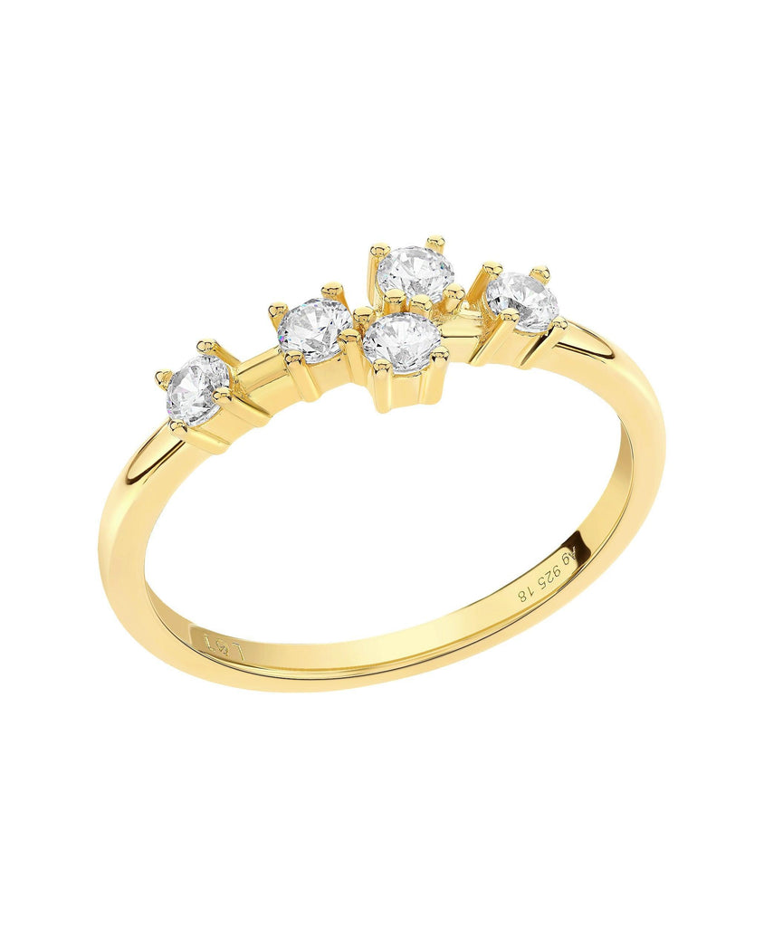 Lova Ring White 18ct Gold Plated - Larsson & Jennings | Official Store