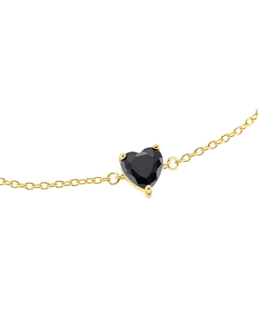 Luv Bracelet Black 18ct Gold Plated - Larsson & Jennings | Official Store
