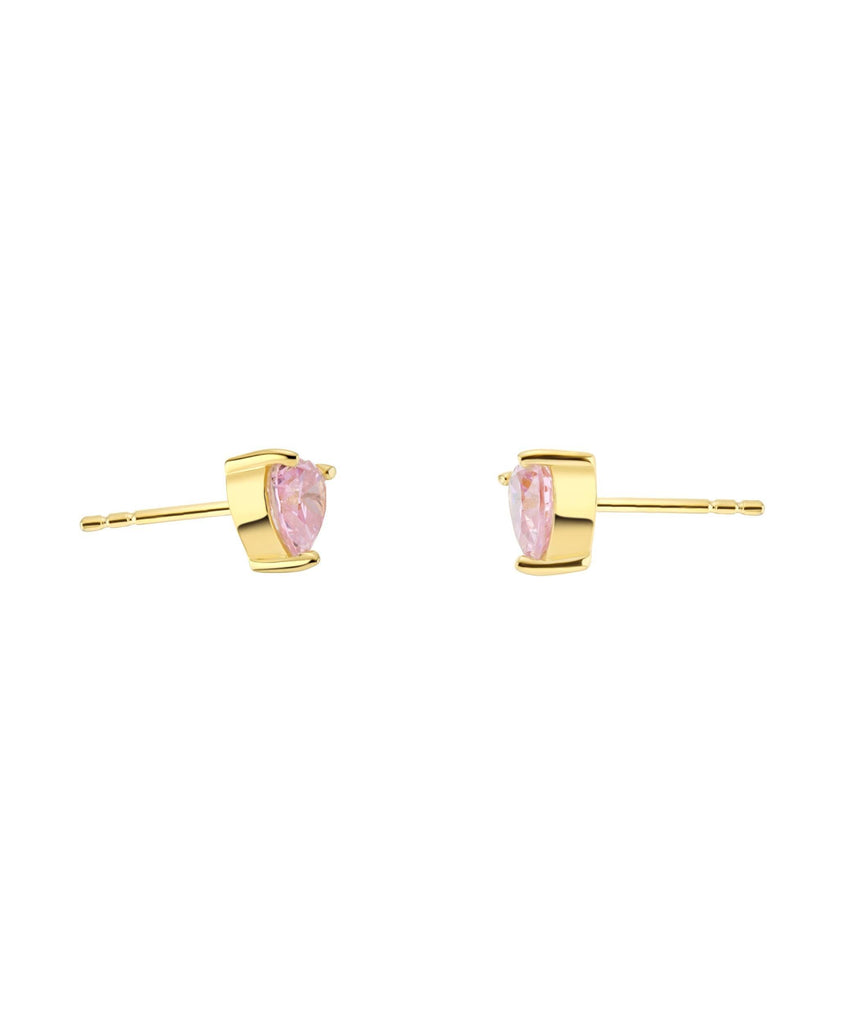 Luv Earrings Rose 18ct Gold Plated - Larsson & Jennings | Official Store