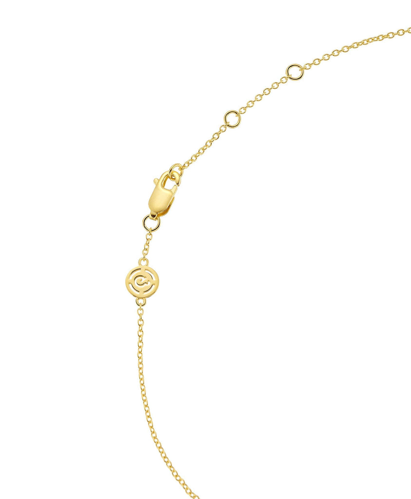 Luv Necklace White 18ct Gold Plated - Larsson & Jennings | Official Store