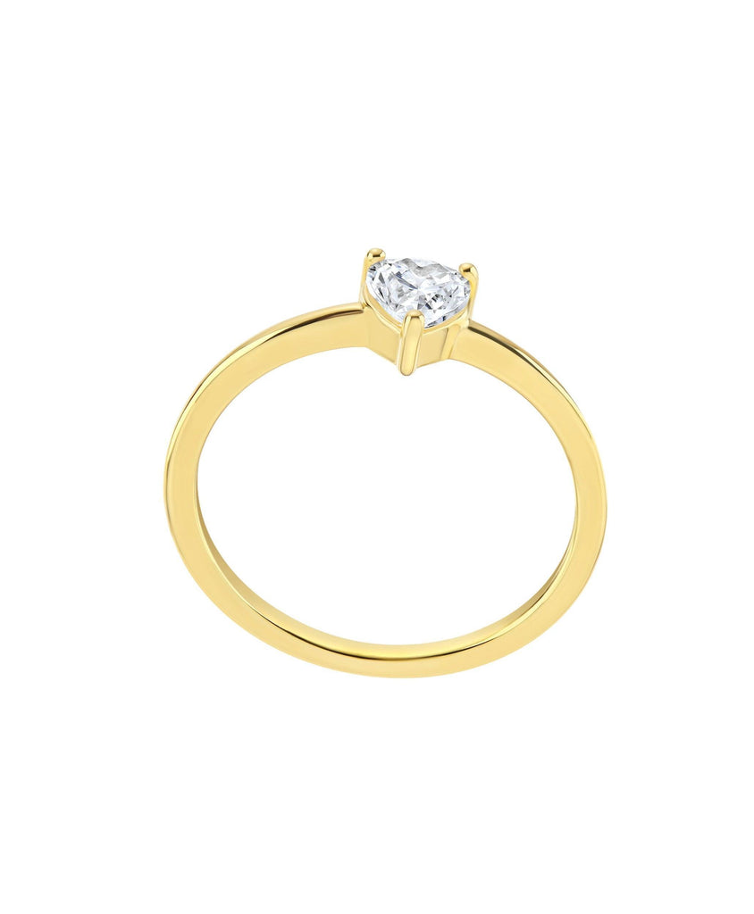 Luv Ring White 18ct Gold Plated - Larsson & Jennings | Official Store