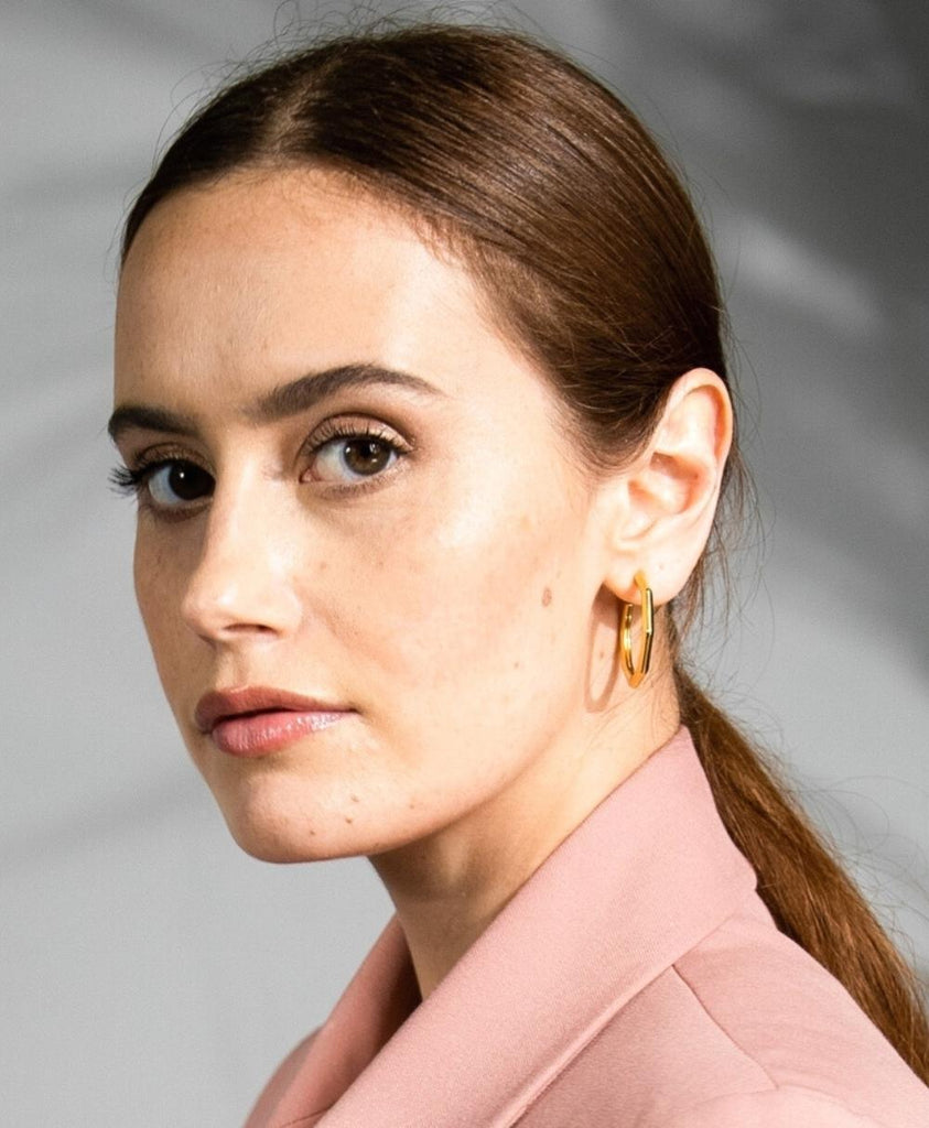 Moa Hoop Earrings 18ct Gold Plate - Larsson & Jennings | Official Store