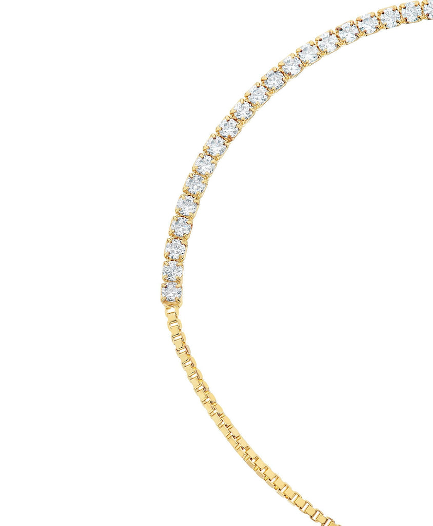 Mila Bracelet White 18ct Gold Plated - Larsson & Jennings | Official Store