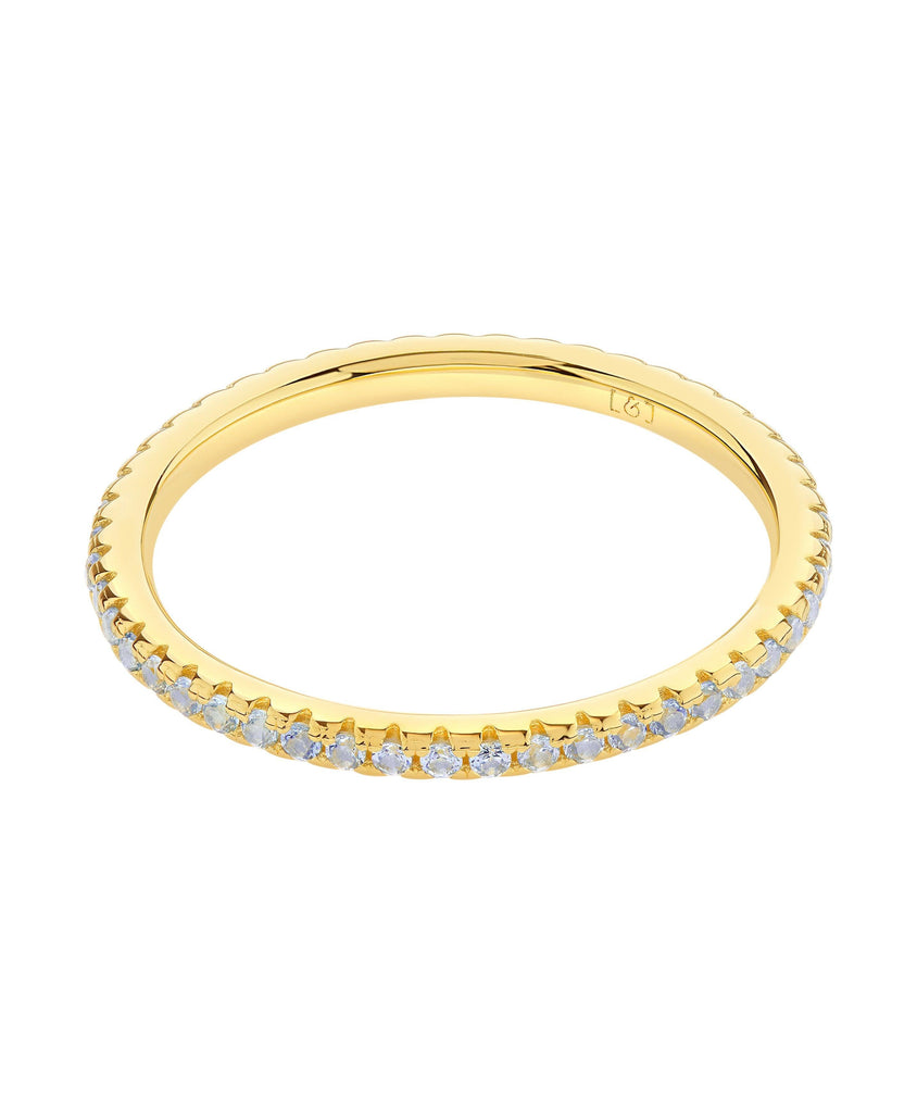 Mila Ring Blue 18ct Gold Plated - Larsson & Jennings | Official Store