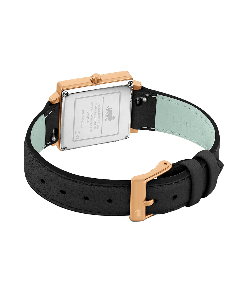 Norse Leather 34mm Rose Gold White - Larsson & Jennings | Official Store