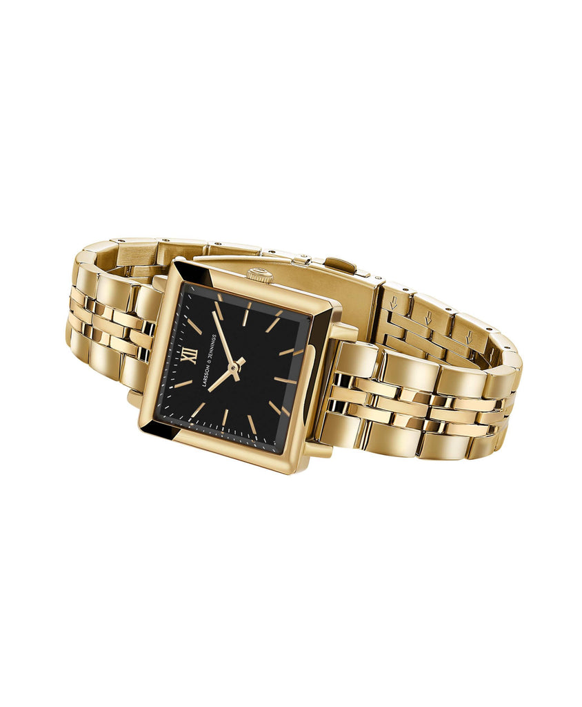 Norse Link 34mm Gold Black - Larsson & Jennings | Official Store