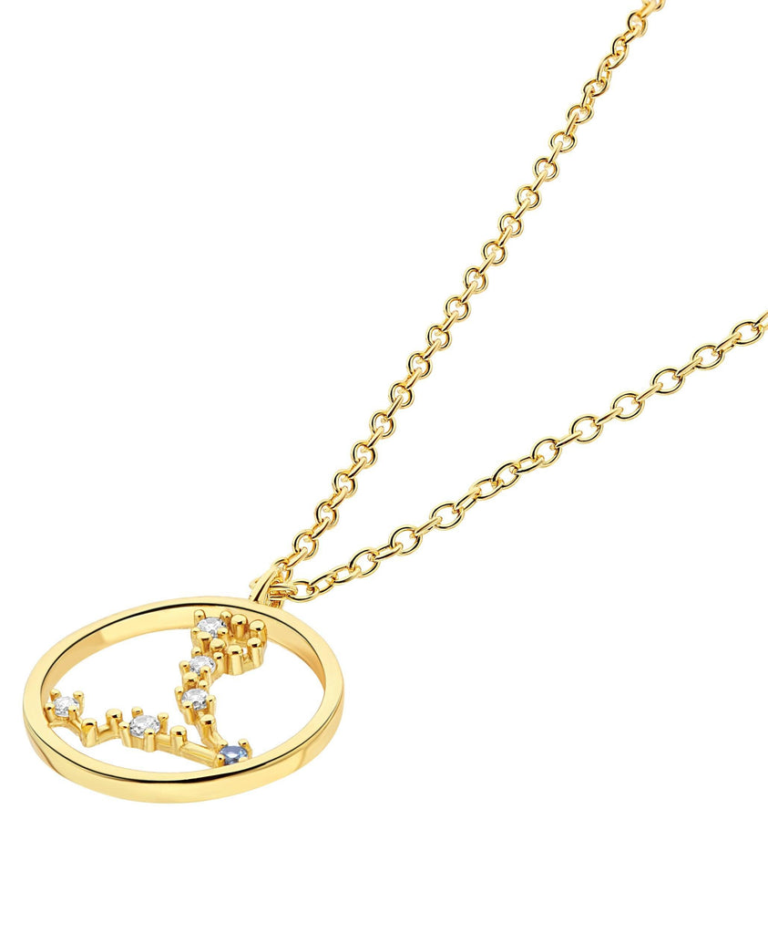 Zodiac Necklace Pisces 18ct Gold Plated - Larsson & Jennings | Official Store