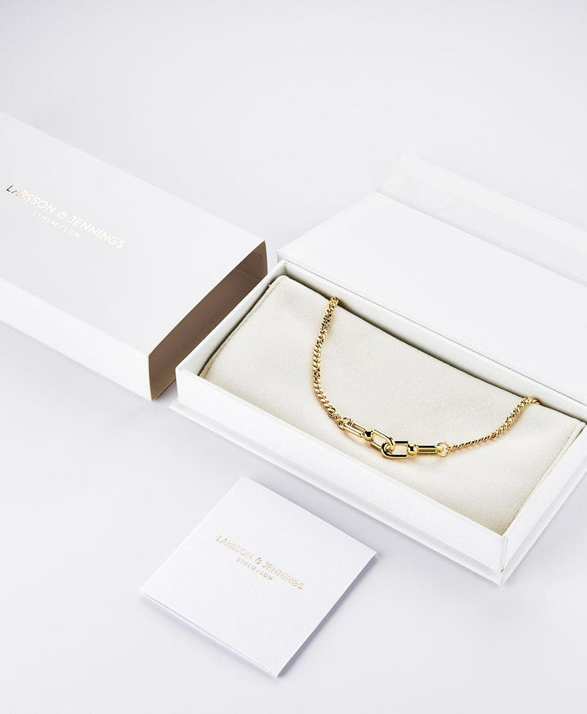 Tuva Split Necklace 18ct Gold Plated - Larsson & Jennings | Official Store