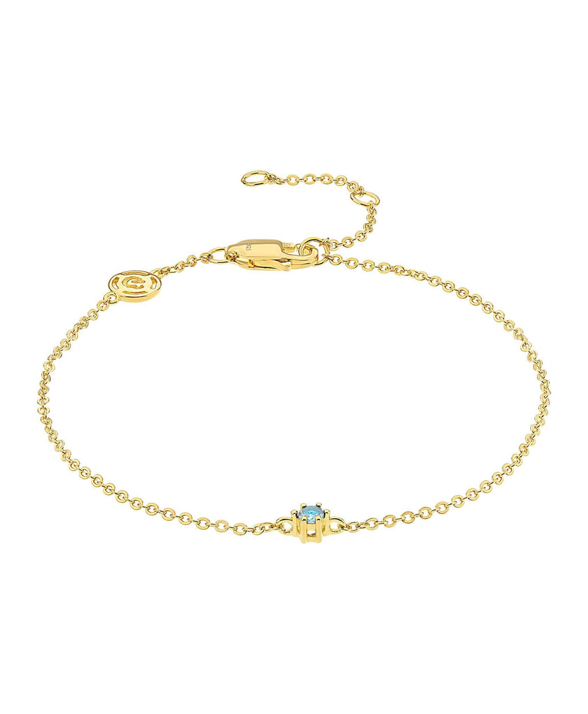 Rosa Bracelet Blue 18ct Gold Plated - Larsson & Jennings | Official Store