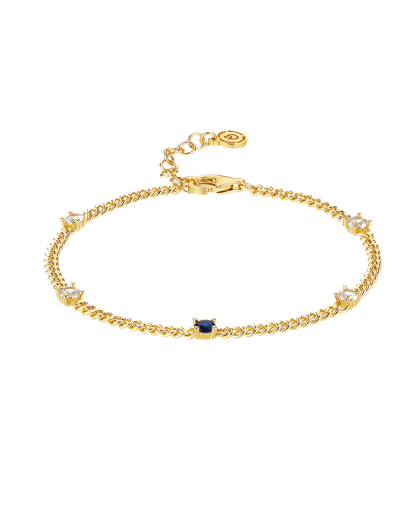 Birthstone Bracelet December 18ct Gold Plated - Larsson & Jennings | Official Store