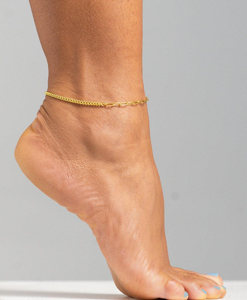 Vilma Anklet 18ct Gold Plated - Larsson & Jennings | Official Store