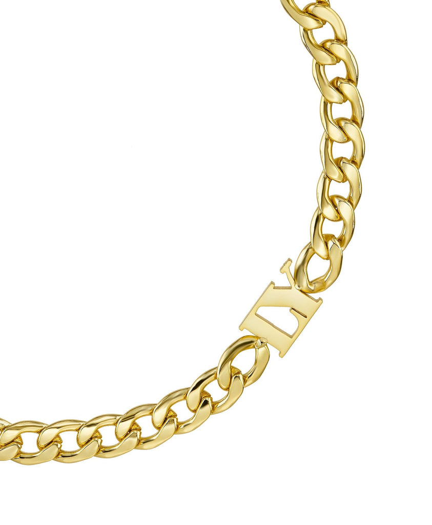 Bold Letters Bracelet 18ct Gold Vermeil - Larsson & Jennings | Official Store